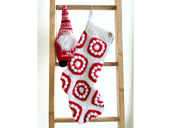 Boho Scandi Christmas Stocking Boho Scandi Christmas Stocking