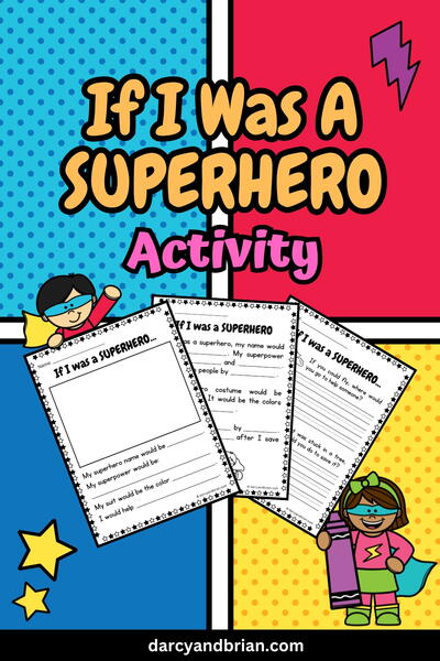If I Was A Superhero Activity If I Was A Superhero Activity