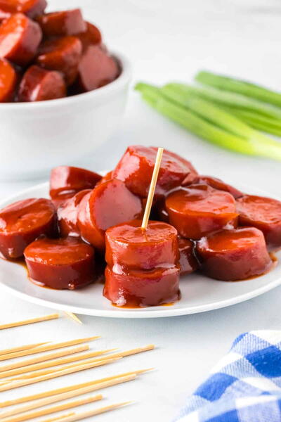 Slow Cooker Bbq Kielbasa Bites Slow Cooker Bbq Kielbasa Bites