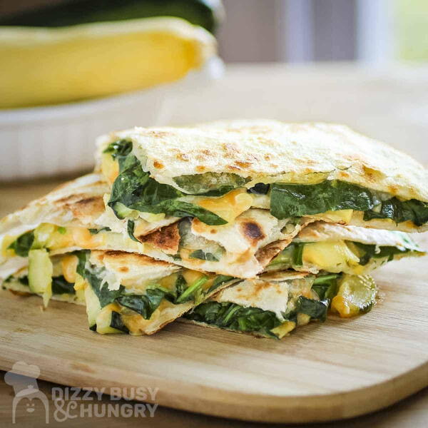 Easy Zucchini Quesadillas With Spinach Easy Zucchini Quesadillas With Spinach