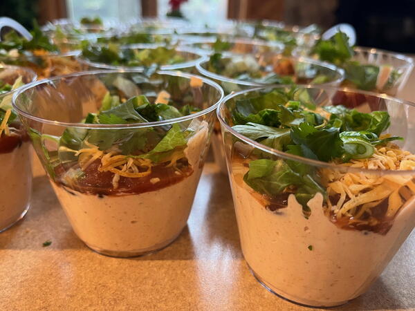 Individual Taco Dip Cups Individual Taco Dip Cups