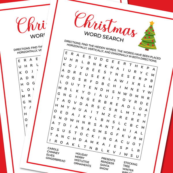 Christmas Word Search Christmas Word Search