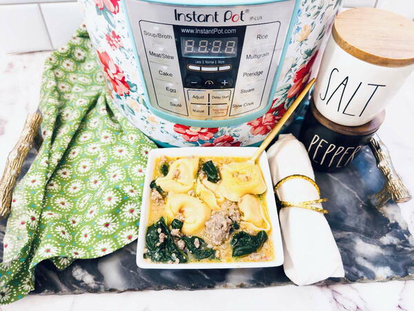 Instant Pot Creamy Sausage Tortellini Soup Instant Pot Creamy Sausage Tortellini Soup