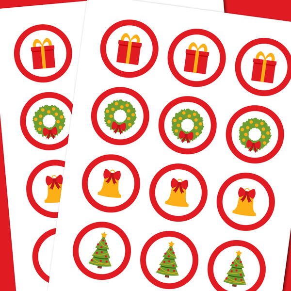 Christmas Cupcake Toppers Christmas Cupcake Toppers