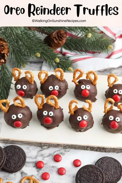 Reindeer Oreo Truffles Reindeer Oreo Truffles