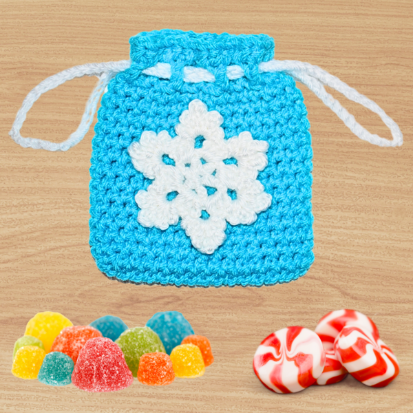 Crochet Drawstring Bag Crochet Drawstring Bag