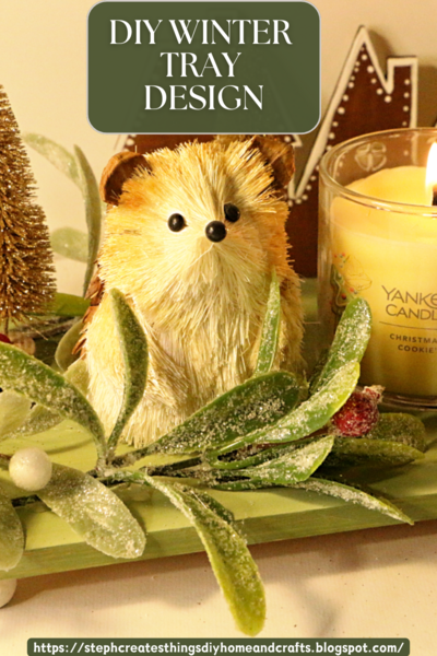 Winter Floral Tray Easy Steps Using Dollar Tree Cutting Board Winter Floral Tray: Easy Steps Using Dollar Tree Cutting Board