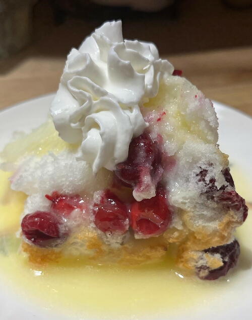Cranberry Cake With Sweet Butter Sauce Cranberry Cake With Sweet Butter Sauce