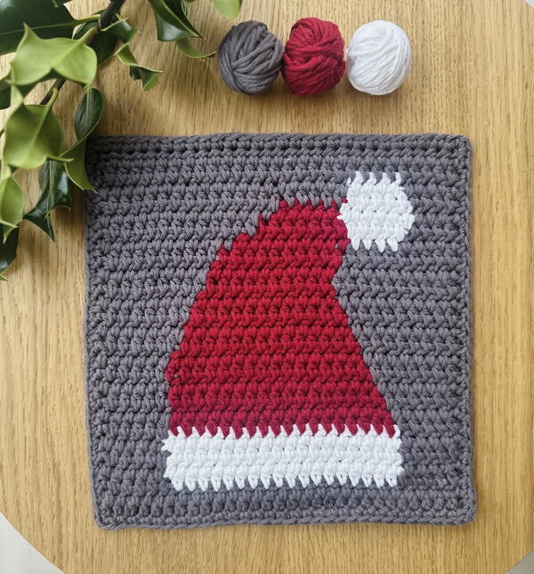 Santa Hat Washcloth Santa Hat Washcloth