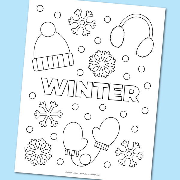 Winter Coloring Page Winter Coloring Page