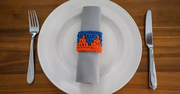 Mosaic Crochet Napkin Ring Mosaic Crochet Napkin Ring