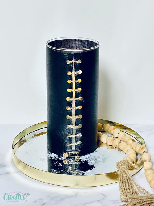 Faux Leather Vase Faux Leather Vase