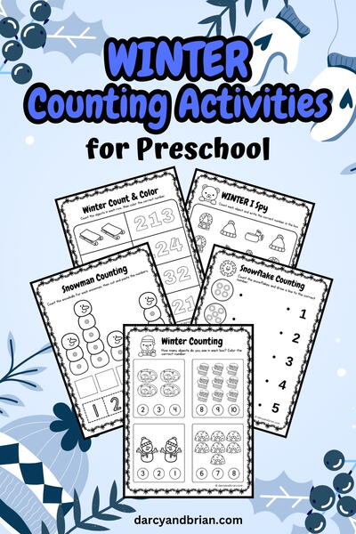 Winter Counting Activities For Preschool Winter Counting Activities For Preschool