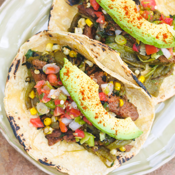 Vegan Hatch Chipotle Tacos Vegan Hatch Chipotle Tacos