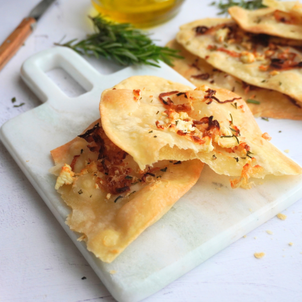 Crispy Baked Italian Flatbread no Yeast Crispy Baked Italian Flatbread (no Yeast)