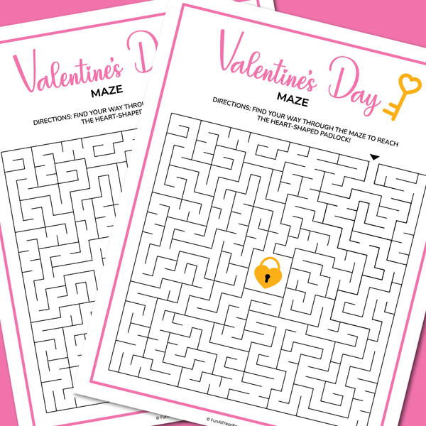Valentines Day Maze Valentine’s Day Maze