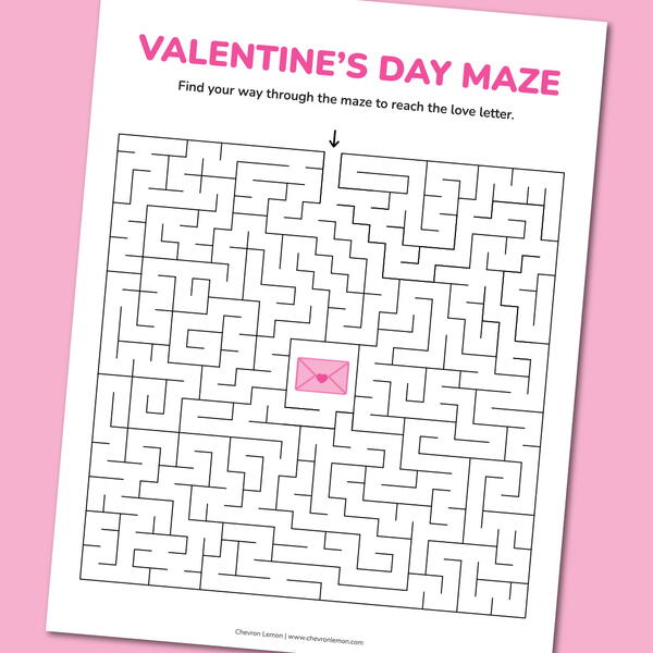 Valentines Day Maze Valentine’s Day Maze