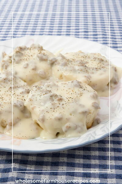 Easy Homemade Sausage Gravy And Biscuits Recipe Easy Homemade Sausage Gravy And Biscuits Recipe