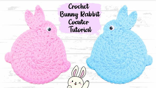 Crochet Bunny Coaster Crochet Bunny Coaster