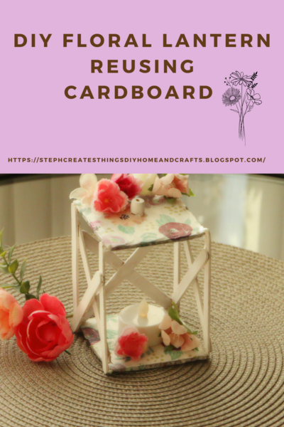 Creative Floral Lantern Decor Cardboard Reuse Diy Project Creative Floral Lantern Decor: Cardboard Reuse Diy Project