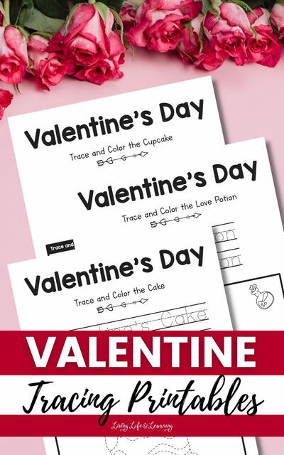 Valentine Tracing Printables Valentine Tracing Printables