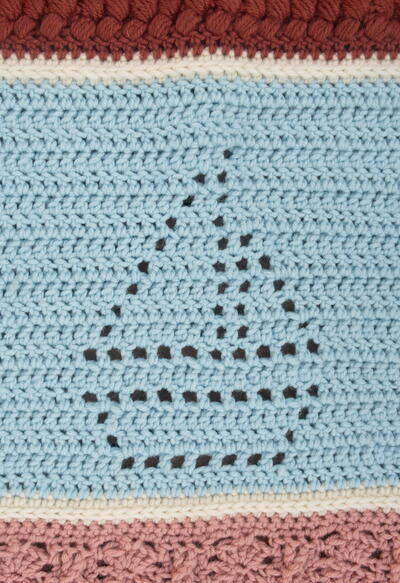 Sailboats Crochet Blanket Section Free Pattern Sailboats Crochet Blanket Section Free Pattern