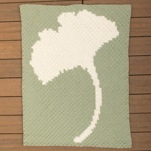 Ginkgo Leaf C2c Crochet Blanket Pattern Ginkgo Leaf C2c Crochet Blanket Pattern