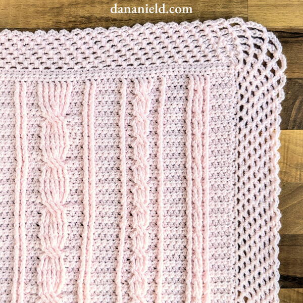Heirloom Cable Sampler Crochet Baby Blanket Heirloom Cable Sampler Crochet Baby Blanket