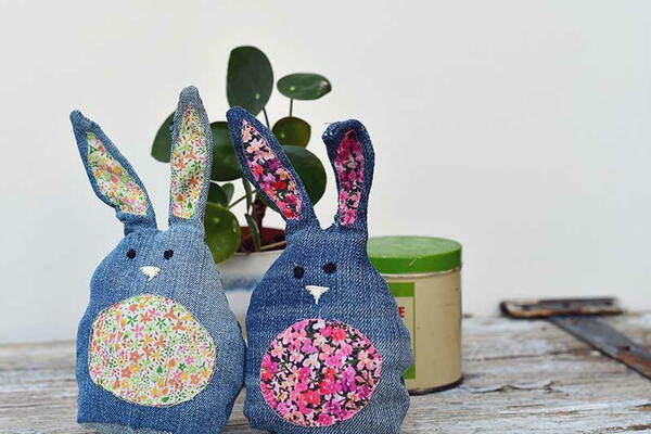 Fabric Rabbits Fabric Rabbits