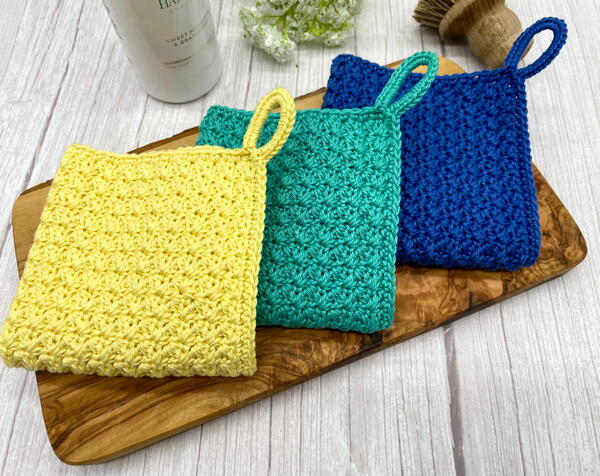 Easy Textured Crochet Dishcloth Free Pattern Easy Textured Crochet Dishcloth: Free Pattern