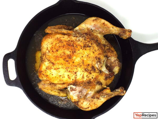 Cast-iron Salt And Pepper Roasted Chicken Cast-iron Salt And Pepper Roasted Chicken