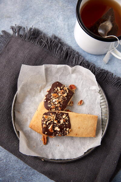 Chocolate Dipped Shortbread Chocolate Dipped Shortbread