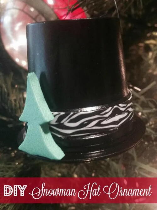Diy Snowman Hat Ornament Diy Snowman Hat Ornament