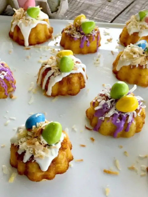 Easter Mini Bundt Cakes From A Cake Mix Easter Mini Bundt Cakes From A Cake Mix