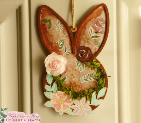 Diy Bunny And Flower Hanging Plaque Diy Bunny And Flower Hanging Plaque