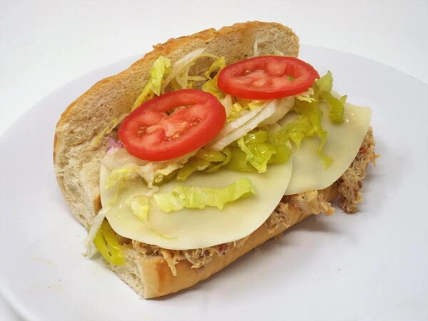 Italian Pulled Chicken Sandwiches Italian Pulled Chicken Sandwiches