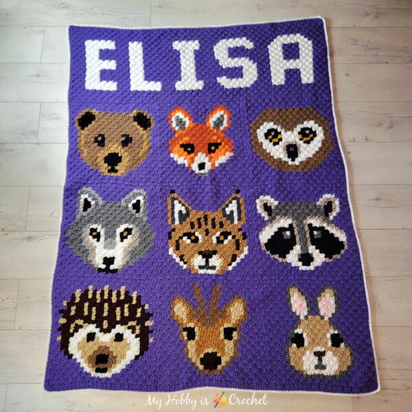 join As You Go jayg Forest Animals Blanket "join As You Go" (jayg) Forest Animals Blanket