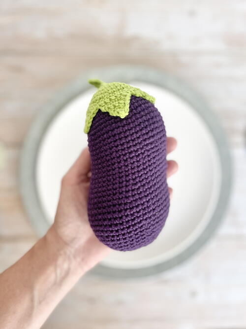 Eggplant Amigurumi Crochet Pattern Eggplant Amigurumi Crochet Pattern