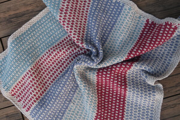 Dewdrop Linen Stitch Blanket Pattern Dewdrop Linen Stitch Blanket Pattern