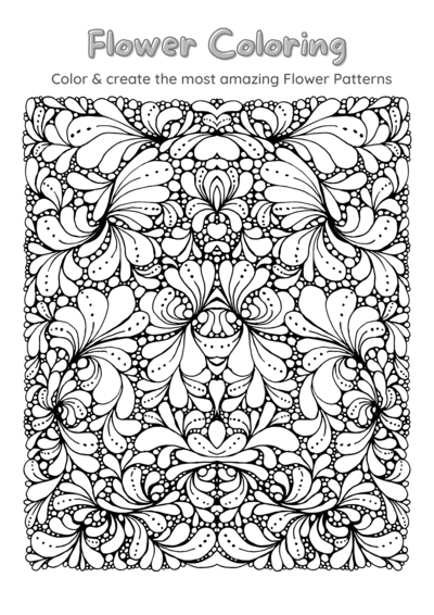 Flower Coloring Pages Flower Coloring Pages