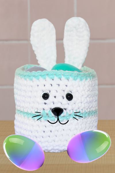 Crochet Easter Bunny Basket Crochet Easter Bunny Basket