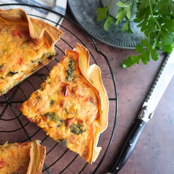 Egg Free Quiche With Tortilla Crust no Pastry Needed Egg Free Quiche With Tortilla Crust (no Pastry Needed)