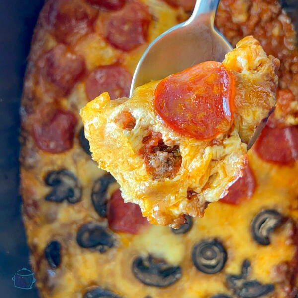 Slow Cooker Crustless Pizza Slow Cooker Crustless Pizza