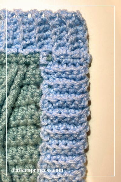 How To Crochet A Back Loop Single Crochet Ribbed Border How To Crochet A Back Loop Single Crochet Ribbed Border