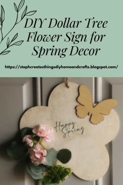 Diy Dollar Tree Flower Sign For Spring Decor Diy Dollar Tree Flower Sign For Spring Decor
