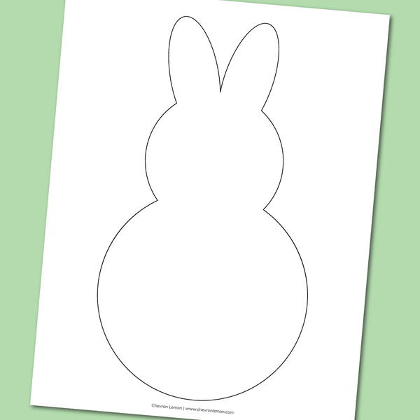 Printable Bunny Template Printable Bunny Template