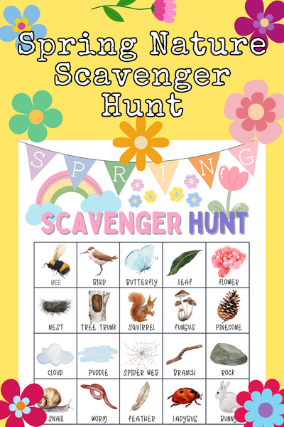 Nature Spring Scavenger Hunt Nature Spring Scavenger Hunt