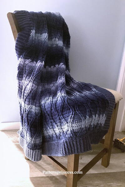 The Freya Ombre Cable Blanket Crochet Pattern The Freya Ombre Cable Blanket Crochet Pattern
