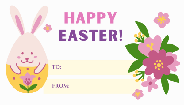 Happy Easter Gift Tag Happy Easter Gift Tag