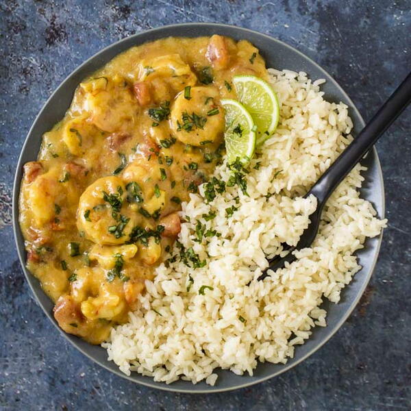 One Pan Creamy Coconut Shrimp One Pan Creamy Coconut Shrimp